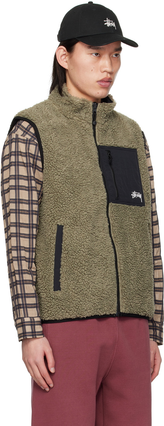 Stüssy Khaki Reversible Vest