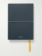 Serapian - Medium Logo-Print Full-Grain Leather Notebook