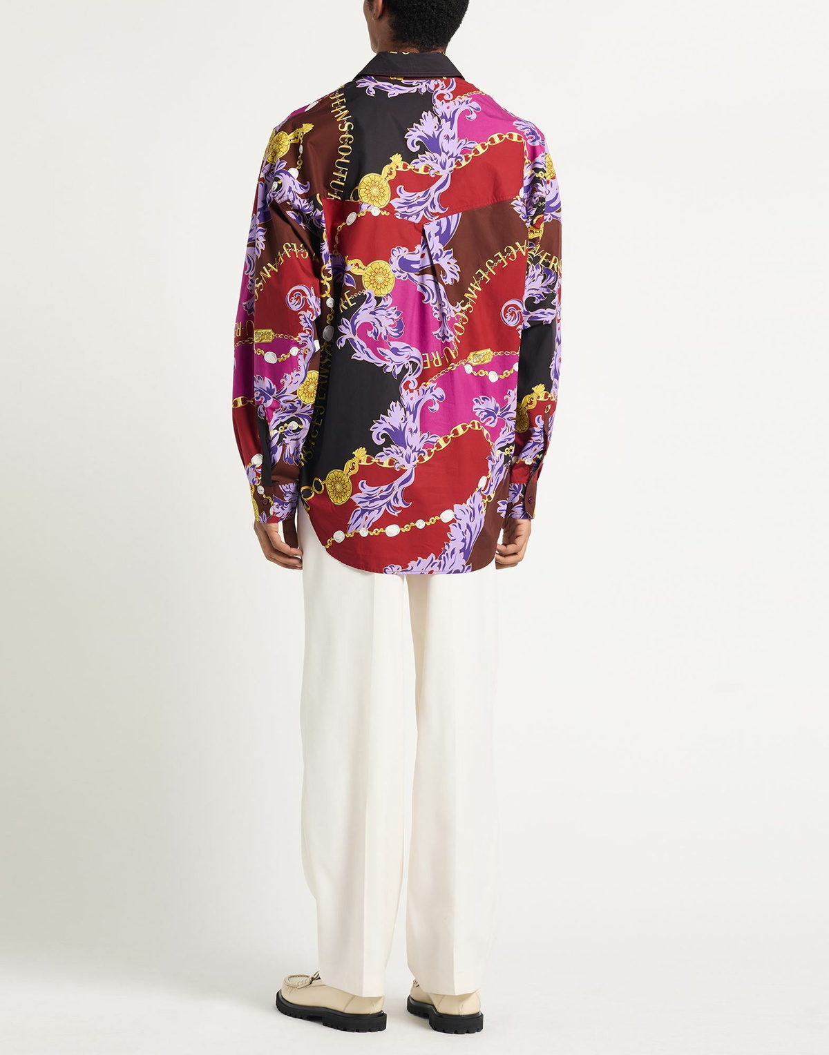 Versace Jeans Couture Mens Shirt Brick