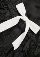 Sister Jane Lucia Floral-jacquard Cloqué Mini Dress Black