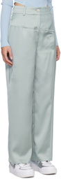 Feng Chen Wang Gray Paneled Trousers