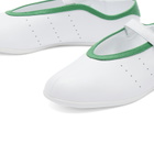 Adidas Women's Stan Smith Lo Ballet Sneaker in Ftwr White/Ftwr White/Green