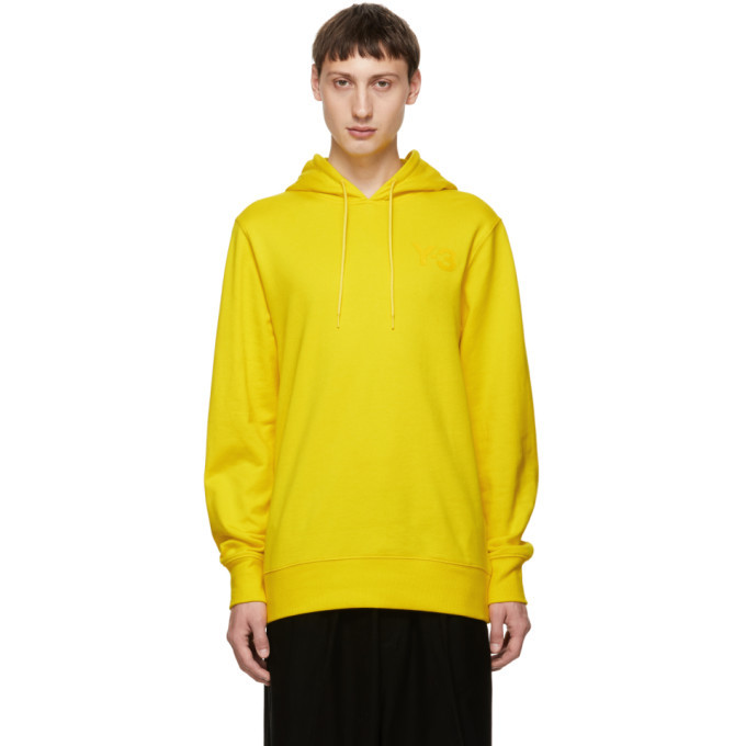 Y-3 Yellow Logo Classic Hoodie Y-3