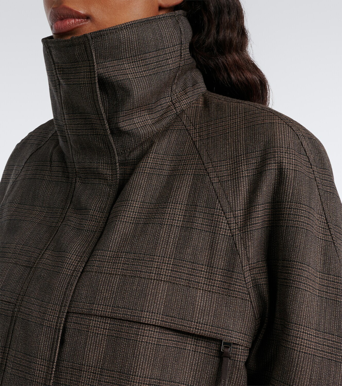 Acne Studios Prince of Wales check wool-blend jacket