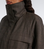 Acne Studios Prince of Wales check wool-blend jacket