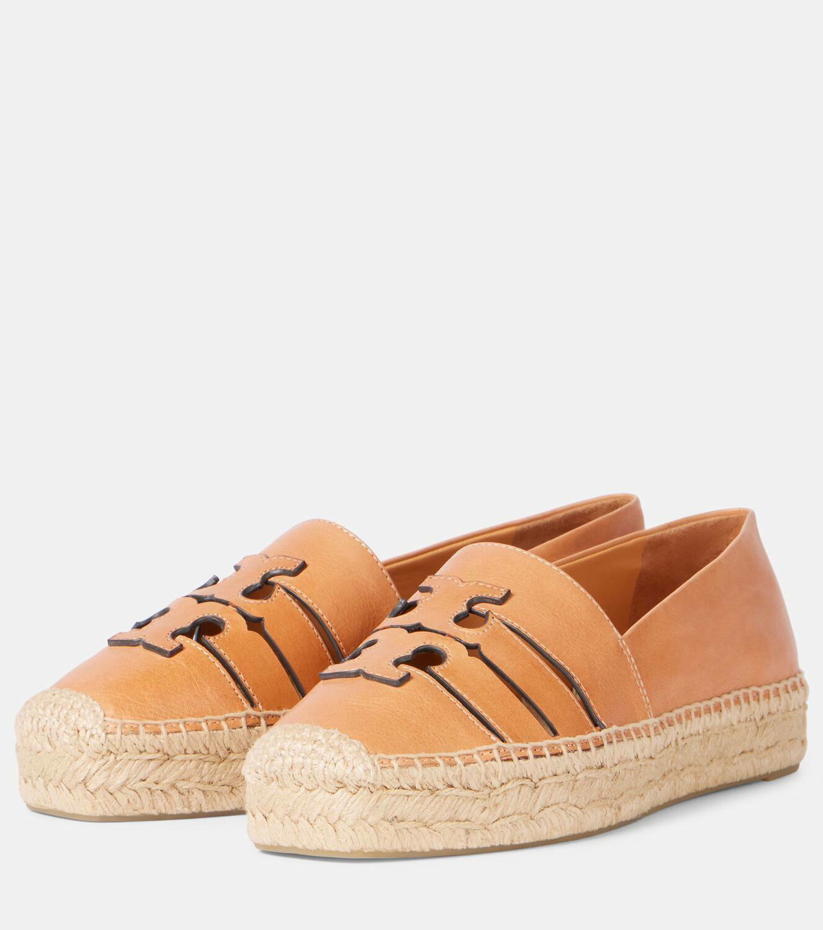 Tory Burch Ines leather platform espadrilles