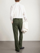 The Elder Statesman - Tapered Wool, Silk and Cashmere-Blend Trousers - Green