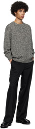 Róhe Black & White Crewneck Sweater