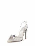 RENÉ CAOVILLA 105mm Embellished Lace Heels