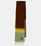 Loewe Striped mohair and wool scarf