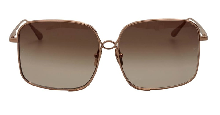 Photo: Linda Farrow Genevieve - Rose Gold Sunglasses