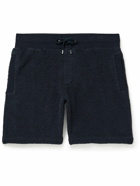 Orlebar Brown - Afador Straight-Leg Cotton-Jersey Drawstring Shorts - Blue