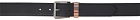 Paul Smith Black Signature Stripe Keeper Belt