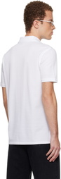 Givenchy White Front Pocket Polo