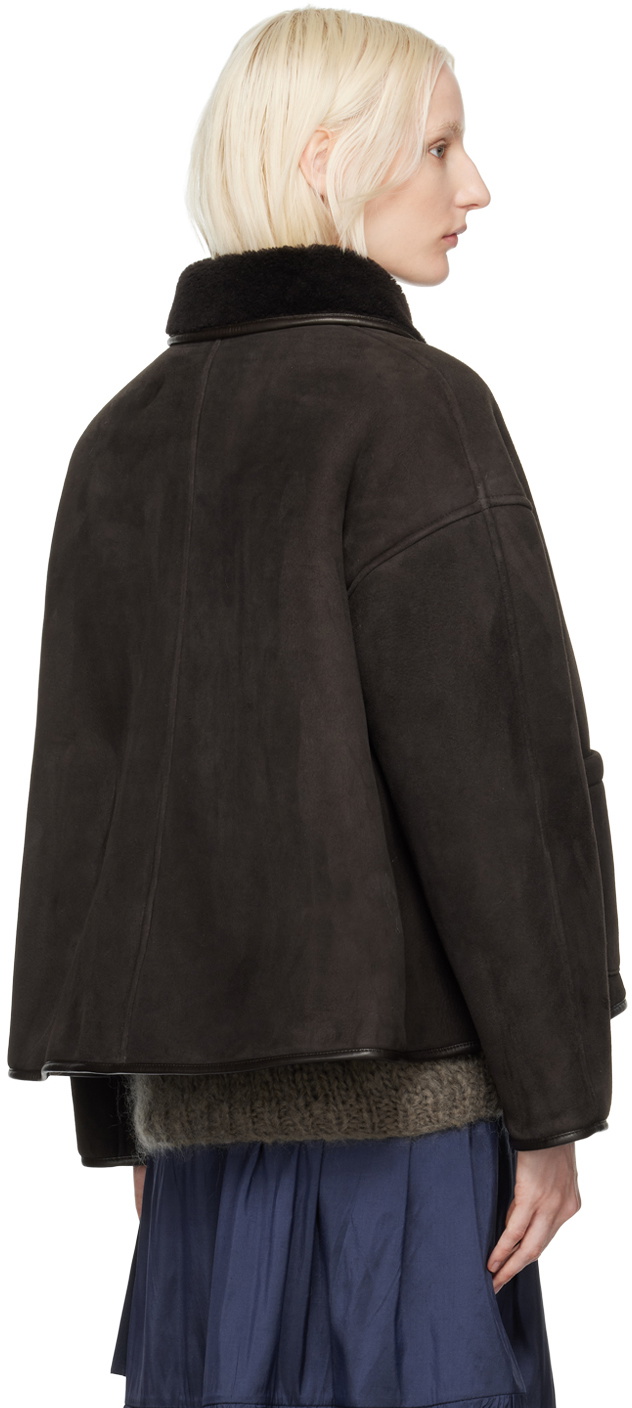 Cawley Brown Avis Reversible Shearling Jacket