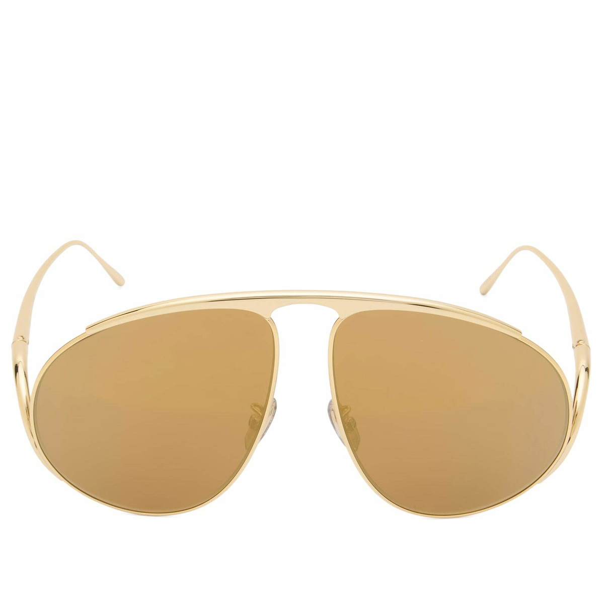 Loewe Eyewear Signature Pilot Sunglasses in Gold 