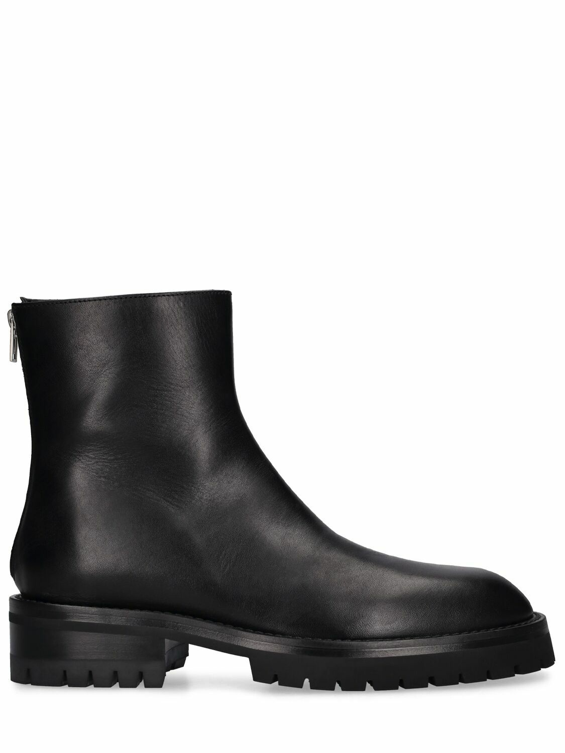 Photo: ANN DEMEULEMEESTER - Drees Leather Ankle Boots