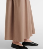 Velvet Romina striped cotton-blend midi dress