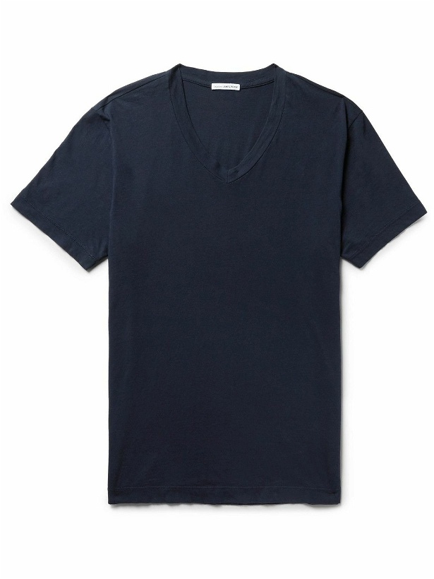 Photo: James Perse - Slim-Fit Combed Cotton-Jersey T-Shirt - Blue