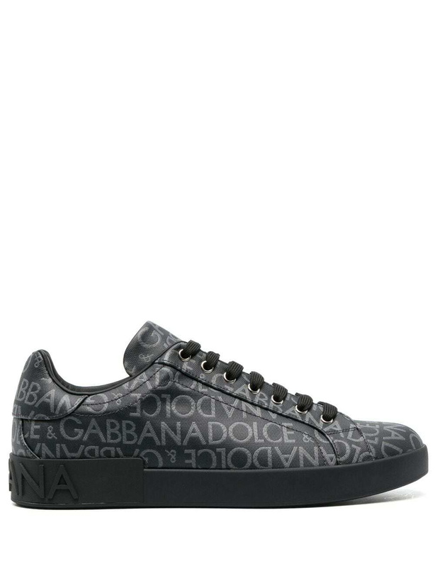 Photo: DOLCE & GABBANA - Portofino Leather Sneakers