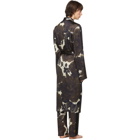 Dries Van Noten Off-White and Black Charles Robe