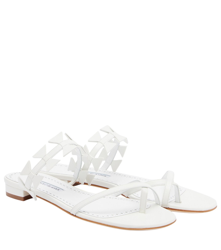 Photo: Manolo Blahnik Maura leather thong sandals
