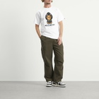 A Bathing Ape Men's 1st Camo Milo Shark T-Shirt in White X Green