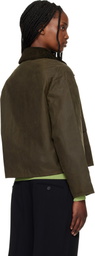 Barbour Khaki Spey Slim Waxed Jacket