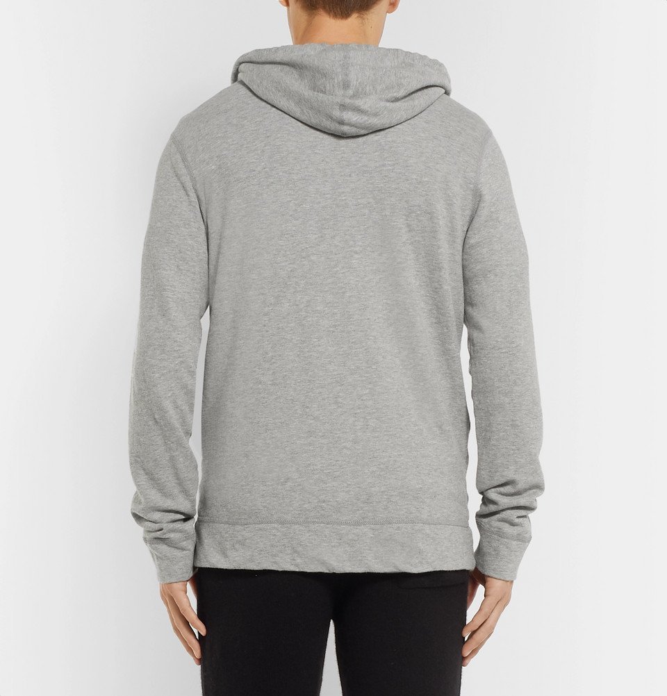 James Perse - Mélange Loopback Supima Cotton-Jersey Zip-Up Hoodie