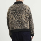 Engineered Garments Men's Leopard Jacquard LL Jacket in Brown