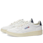 Autry Men's 01 Low Leather Sneakers in White/Navy