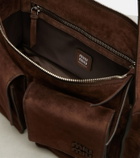 Miu Miu Utilitaire suede shoulder bag