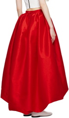 Kika Vargas SSENSE Exclusive Red Nina Midi Skirt