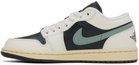 Nike Jordan Navy & Off-White Air Jordan 1 Low Sneakers