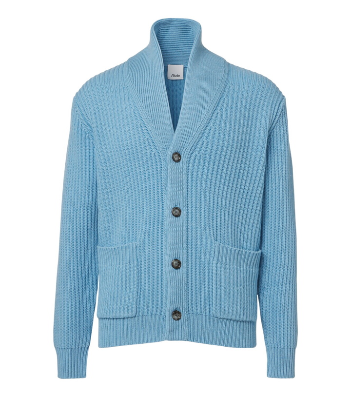 Photo: Allude Ribbed-knit wool and cashmere cardigan