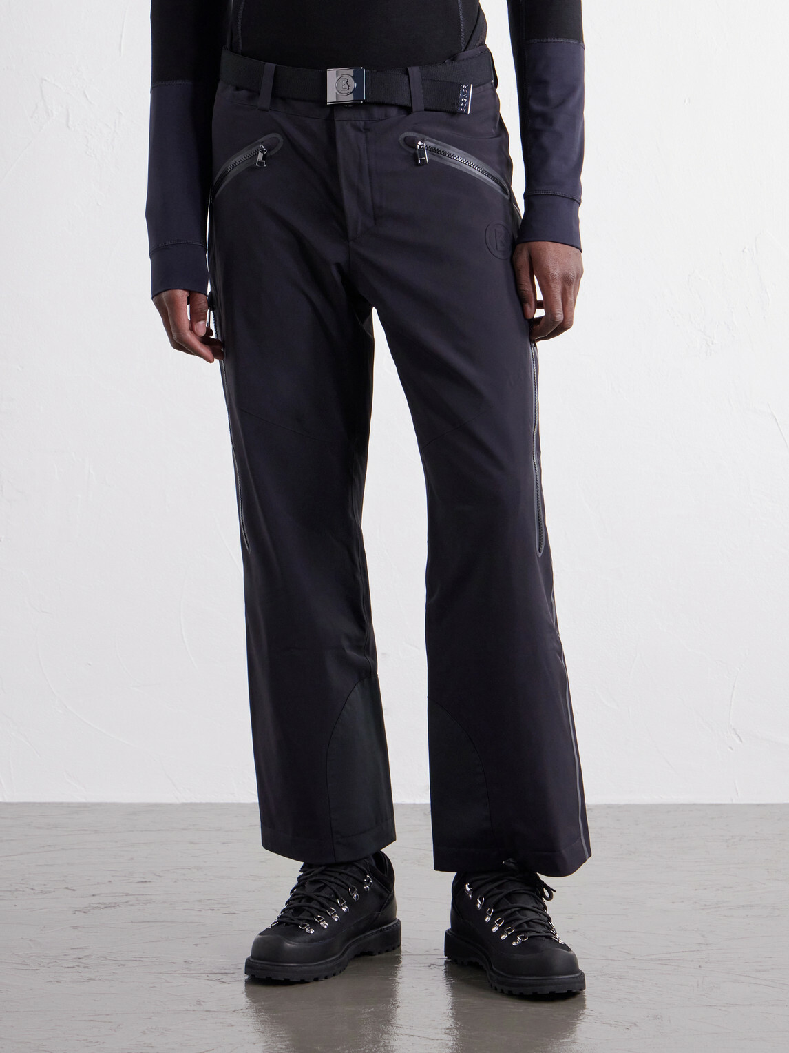 BOGNER - Tim-T Straight-Leg Belted Padded Shell Ski Pants - Black