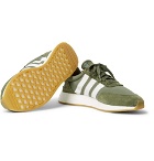 adidas Originals - I-5923 Suede-Trimmed Neoprene Sneakers - Men - Army green
