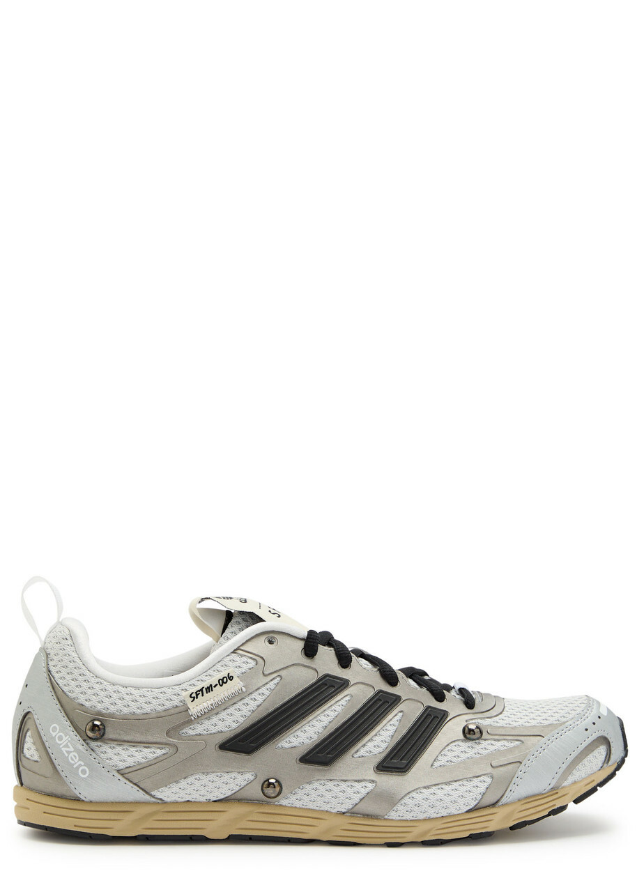 Adidas X Song For The Mute X Sftm Adizero Panelled Mesh Sneakers Silver