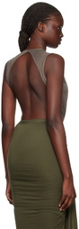 Rick Owens Lilies Gray Gia Bodysuit