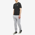 Maison Kitsuné Men's Chillax Fox Patch Regular T-Shirt in Black