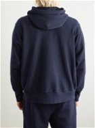Les Tien - Garment-Dyed Cotton-Jersey Hoodie - Blue