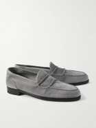 John Lobb - Bath Suede Loafers - Gray