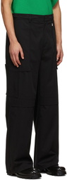 Wooyoungmi Black Cotton Cargo Pants