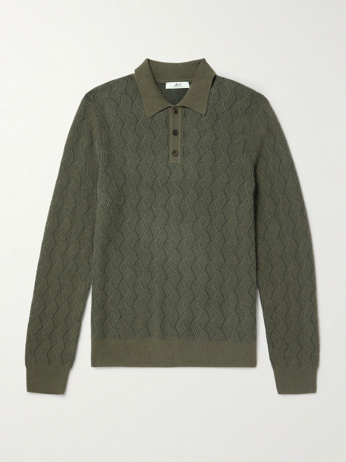 Mr P. - Knitted Wool and Cashmere-Blend Sweater - Green
