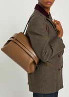 Tods Wav Monospalla Piccola Leather Tote bag - Tan - One Size