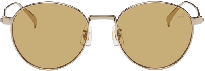 Photo: Dunhill Gold Round Sunglasses