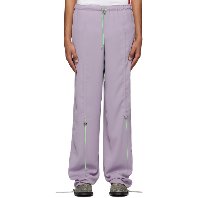 Afterhomework Purple Elasticized Jogging Pants