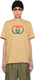 Gucci Tan Interlocking G T-Shirt