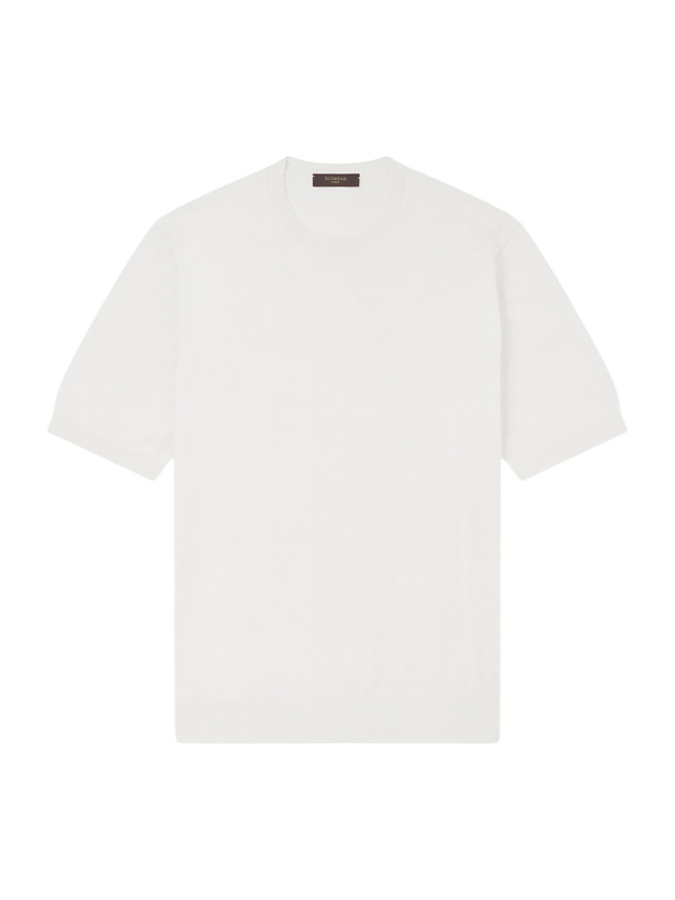 Photo: Slowear - Cotton and Silk-Blend T-Shirt - White