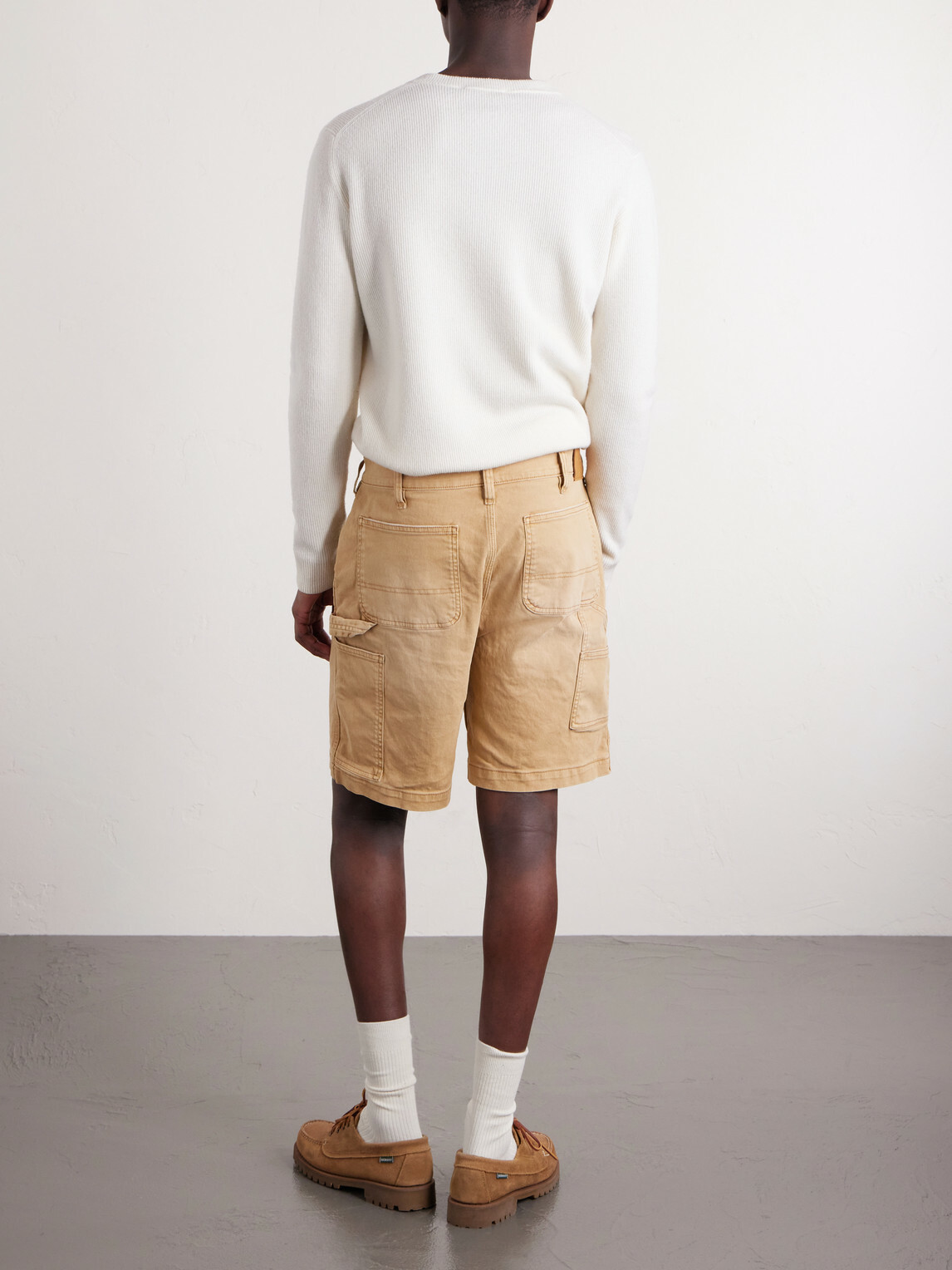 Corridor - Painter Wide-Leg Denim Shorts - Neutrals